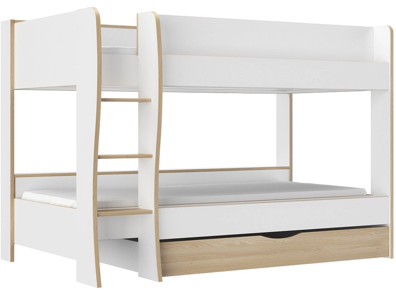 Letto a castello ROOMY GAMI 90x200cm bianco