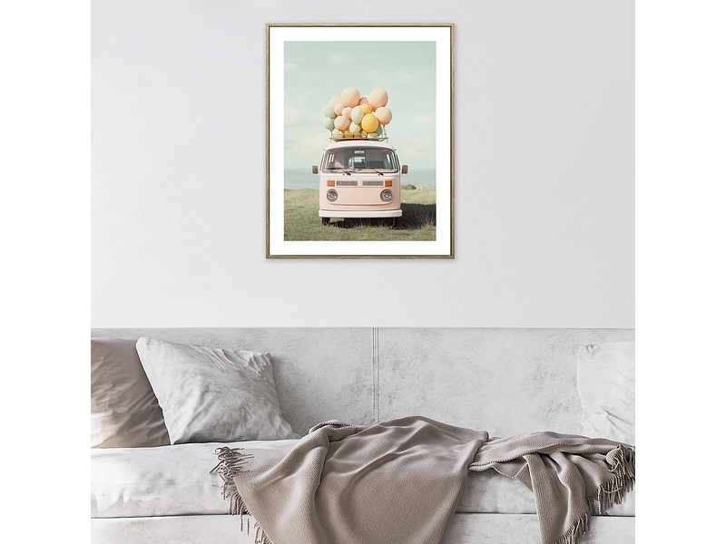 Toile imprimée AURA 1 pièce multicolore