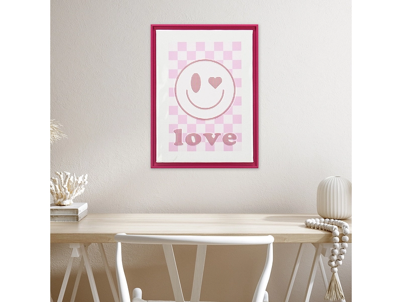 Toile imprimée LOVE 1 pièce multicolore