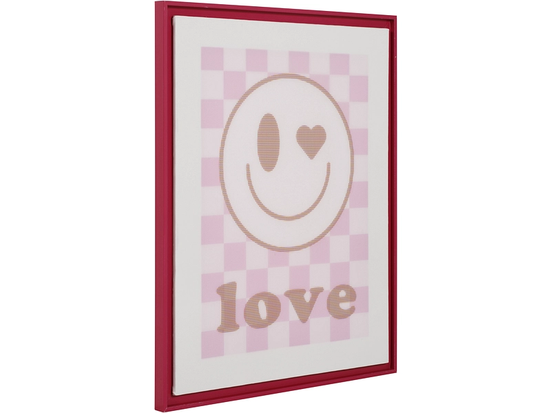 Toile imprimée LOVE 1 pièce multicolore