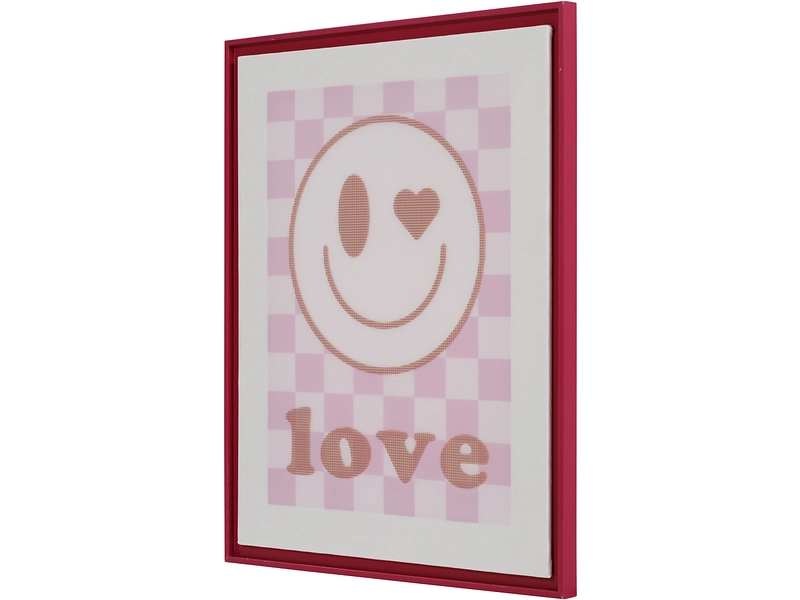 Toile imprimée LOVE 1 pièce multicolore