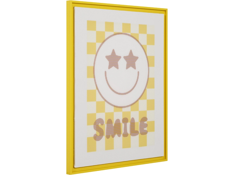 Toile imprimée SMILEY 1 pièce multicolore
