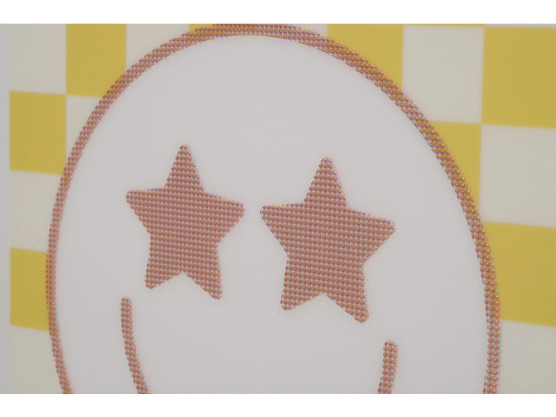 Toile imprimée SMILEY 1 pièce multicolore