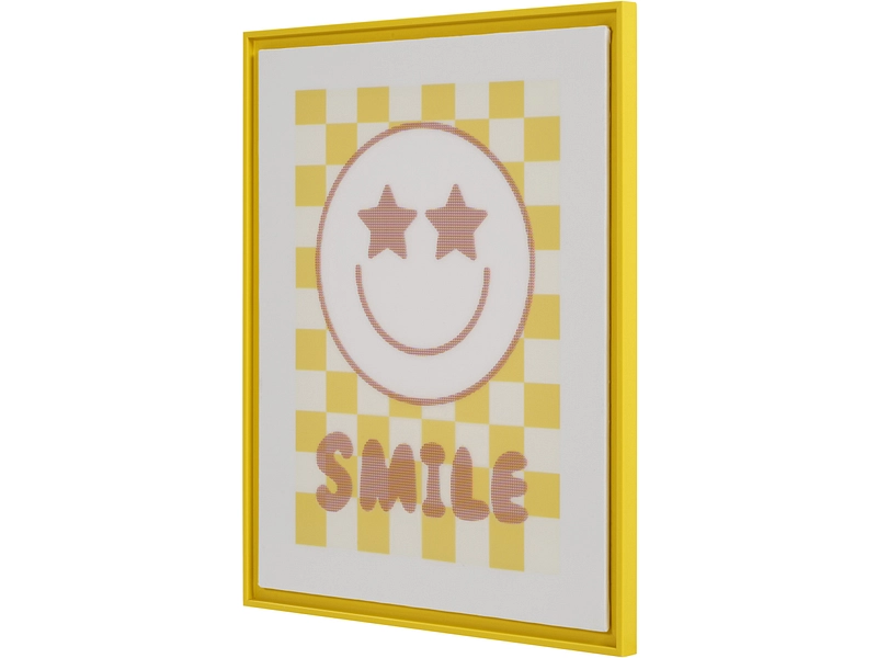 Toile imprimée SMILEY 1 pièce multicolore