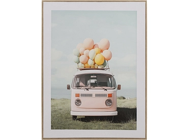 Toile imprimée AURA 1 pièce multicolore