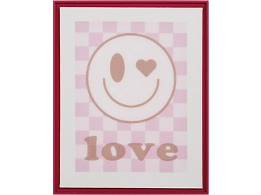Toile imprimée LOVE 1 pièce multicolore
