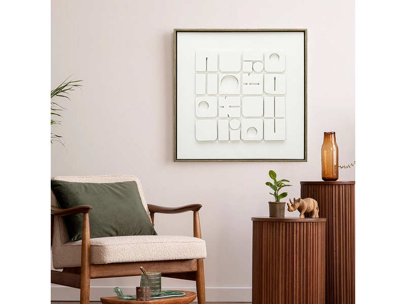 Toile texturée AMIRA 1 pièce multicolore