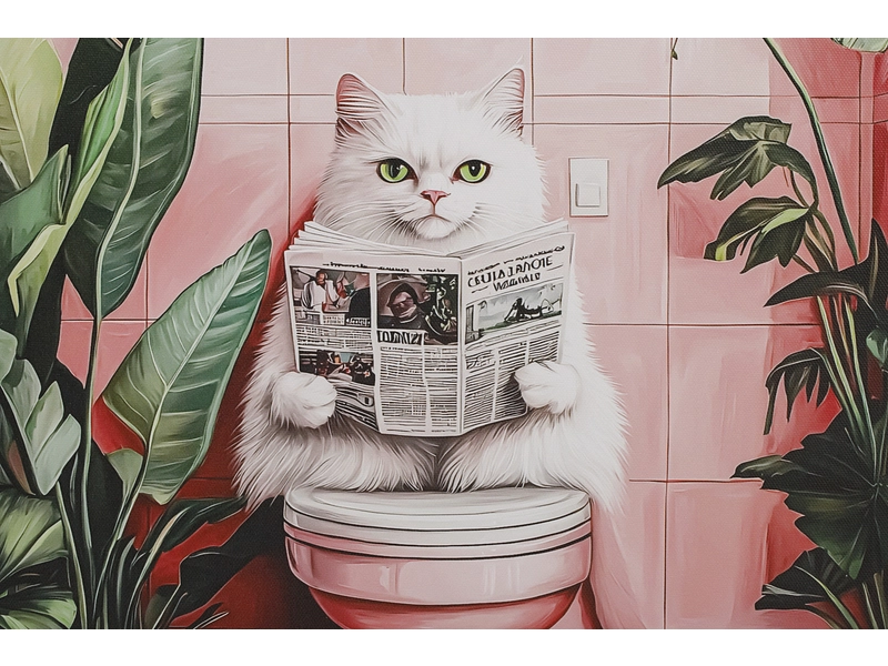 Leinwand bedruckt LULU 1 Stück mehrfarbig