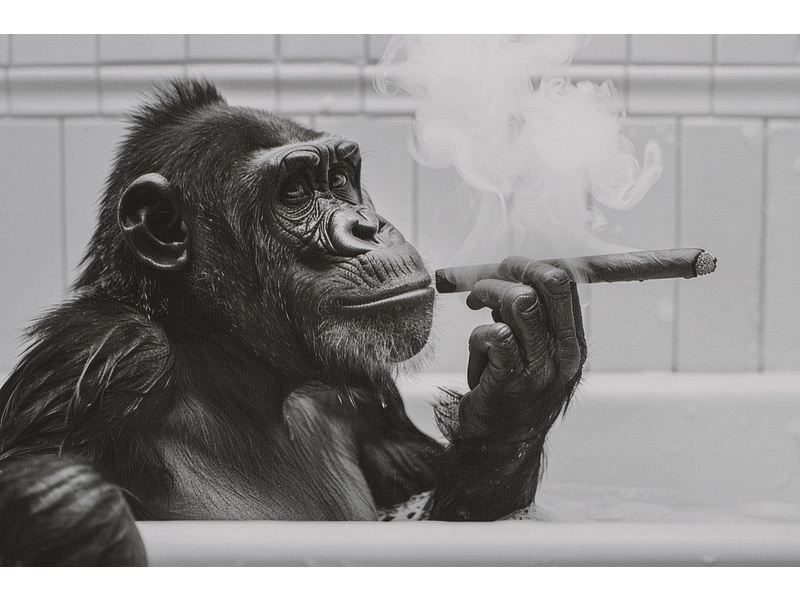 Toile imprimée BOBO 1 pièce multicolore