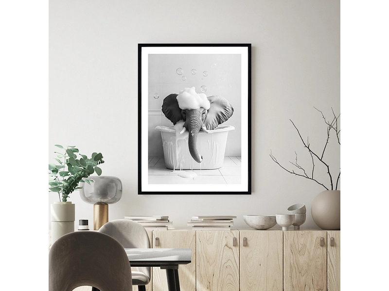 Toile imprimée KIBO 1 pièce multicolore