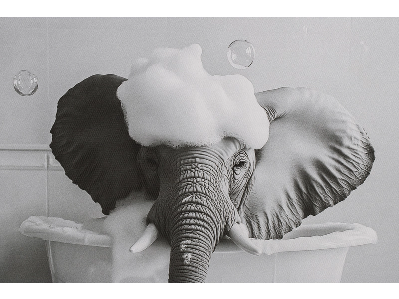 Toile imprimée KIBO 1 pièce multicolore