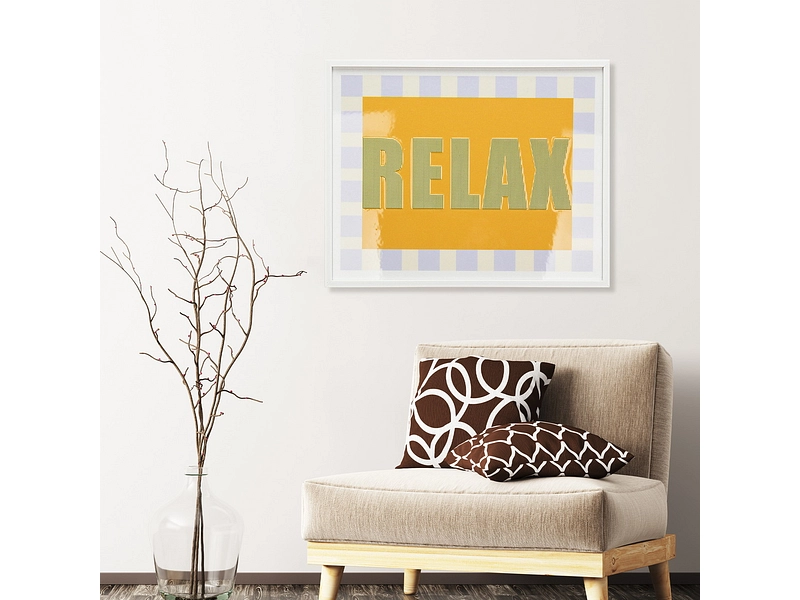 Toile imprimée RELAX 1 pièce multicolore
