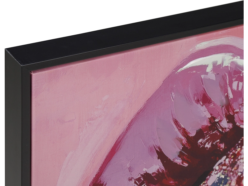 Bedruckte und handbemalte Leinwand LOLLIPOP 1 Stück mehrfarbig