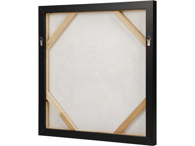 Bedruckte und handbemalte Leinwand PLAY 1 Stück mehrfarbig