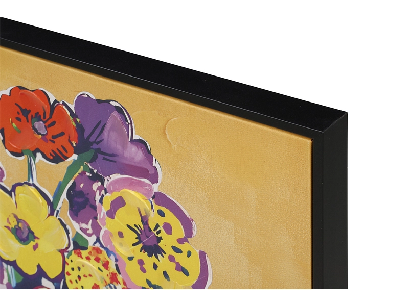 Bedruckte und handbemalte Leinwand NOURA 1 Stück mehrfarbig