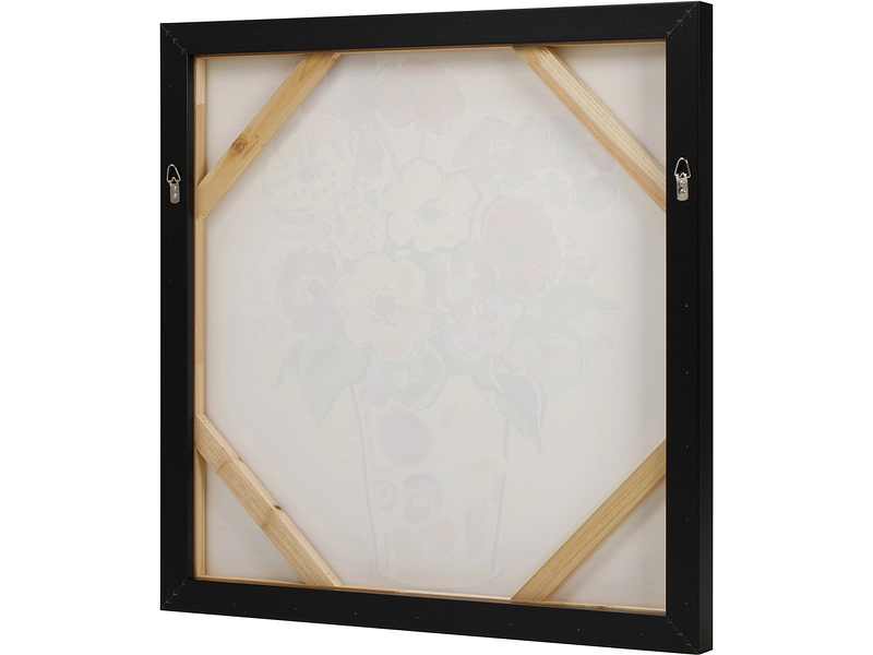 Bedruckte und handbemalte Leinwand NOURA 1 Stück mehrfarbig