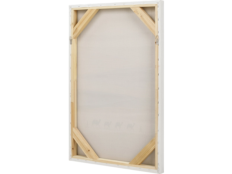 Bedruckte und handbemalte Leinwand SAHARA 1 Stück mehrfarbig