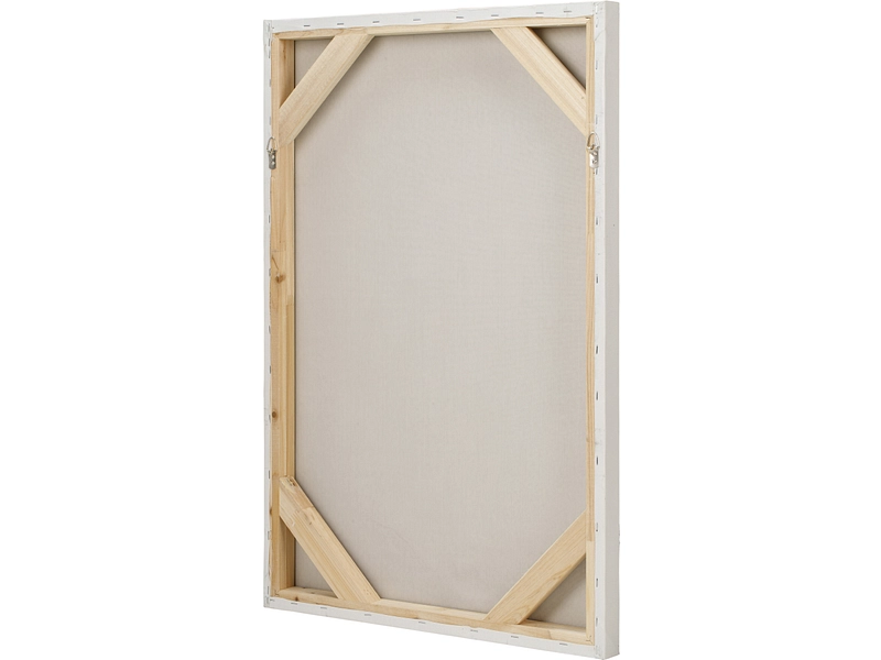 Toile imprimée et peinte main SOLEYA 1 pièce multicolore