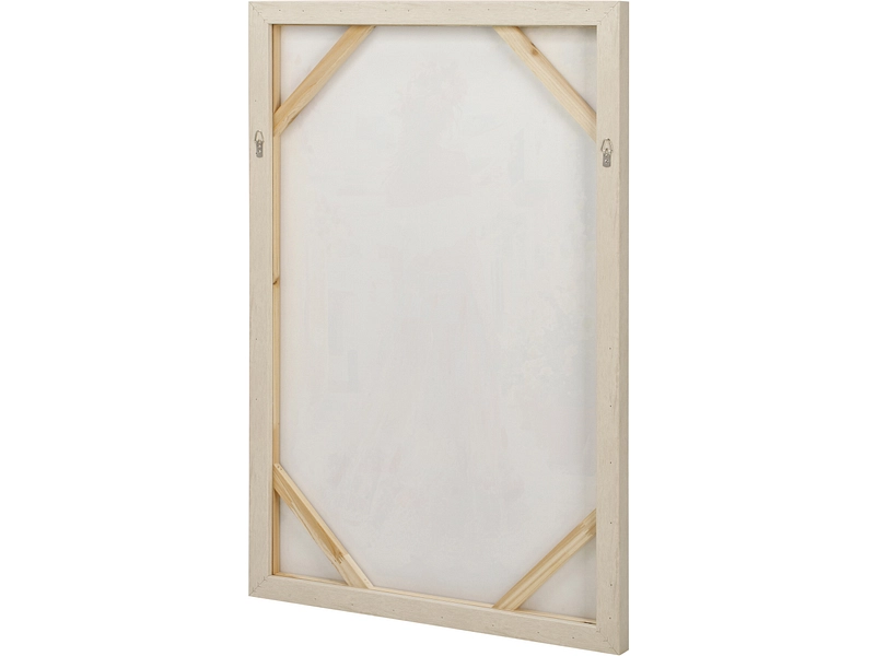 Bedruckte und handbemalte Leinwand ANDALOUSE 1 Stück mehrfarbig