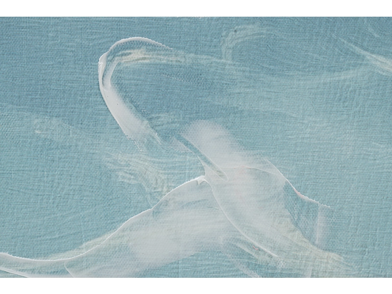 Bedruckte und handbemalte Leinwand CHILL 1 Stück mehrfarbig