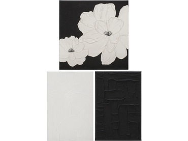 Ölgemälde auf Leinwand VELOTTA 3-teilig mehrfarbig