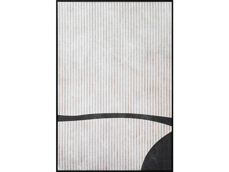 Toile imprimée STRAVON 1 pièce noir