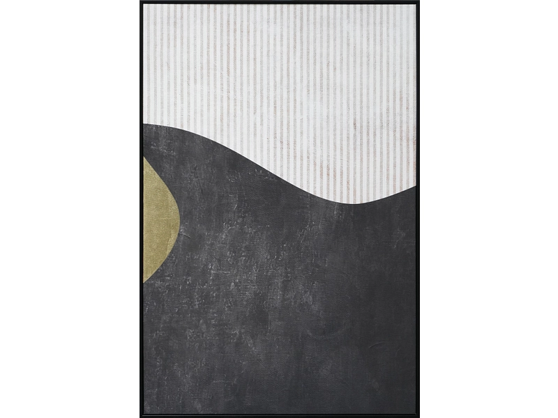 Toile imprimée STRAVON 1 pièce noir