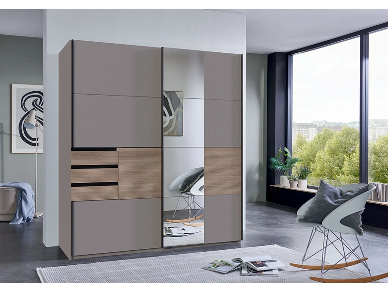 Schwebetürenschrank BAMBERG kaschmir