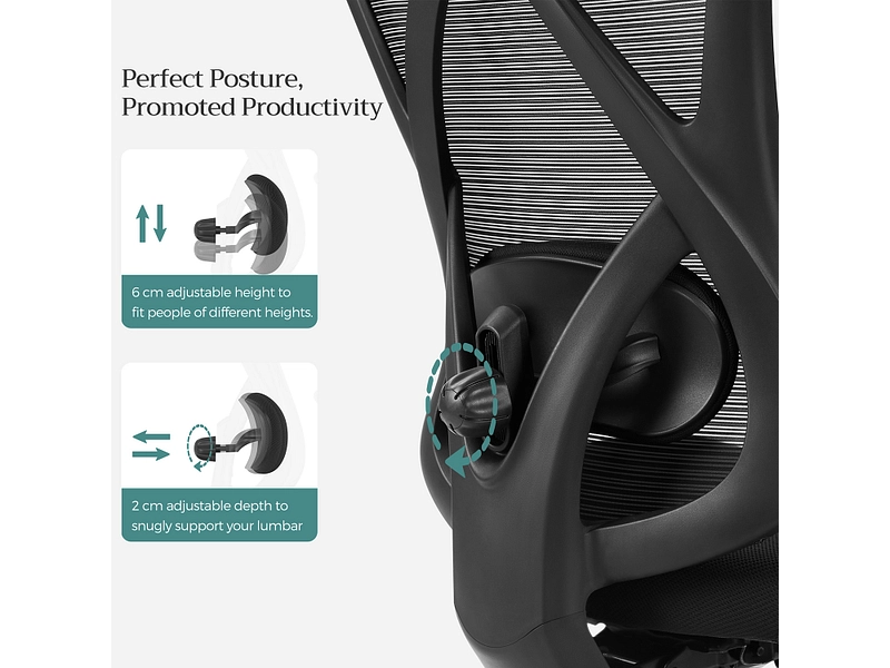 Ergonomischer Bürostuhl SONGMICS MILOW
