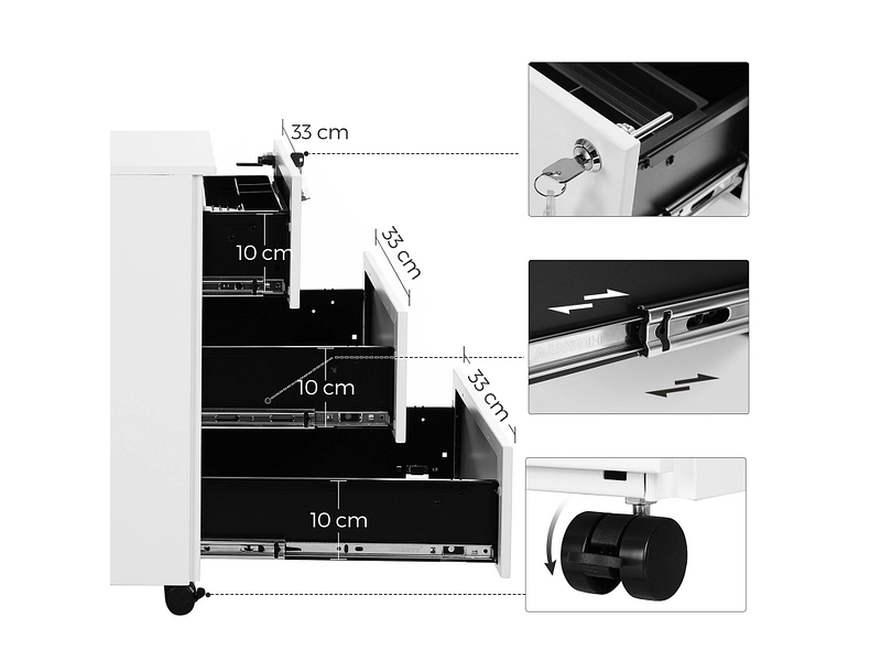 Caisson de bureau SONGMICS CARTER