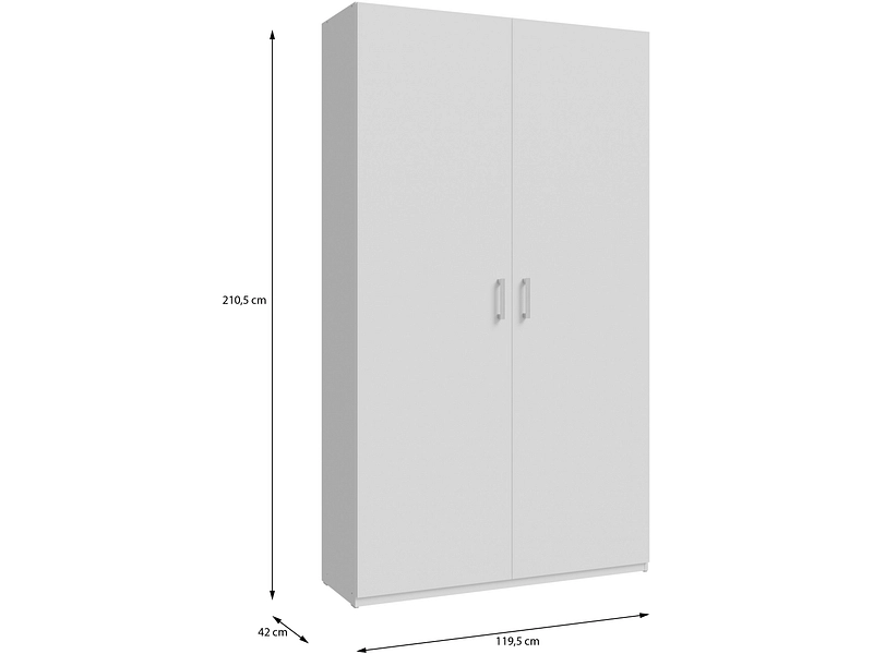 Drehtürenschrank HYÈRES weiss
