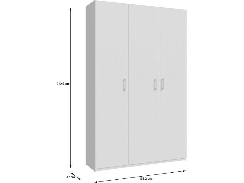 Drehtürenschrank HYÈRES weiss