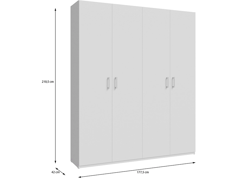 Drehtürenschrank HYÈRES weiss