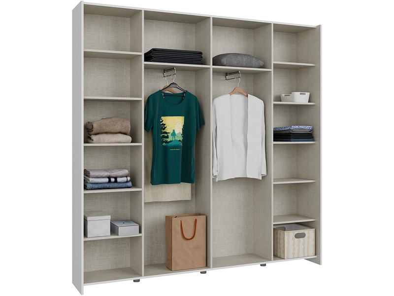 Schwebetürenschrank HYÈRES weiss Schwebetürenschrank HYÈRES weiss