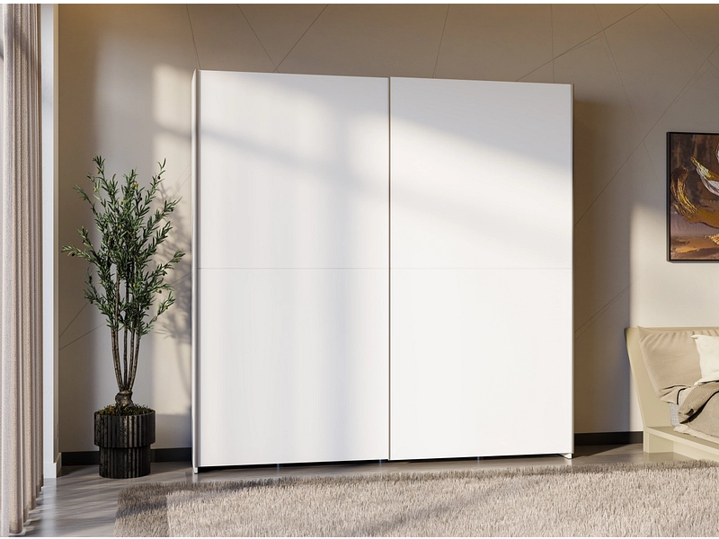 Schwebetürenschrank HYÈRES weiss Schwebetürenschrank HYÈRES weiss