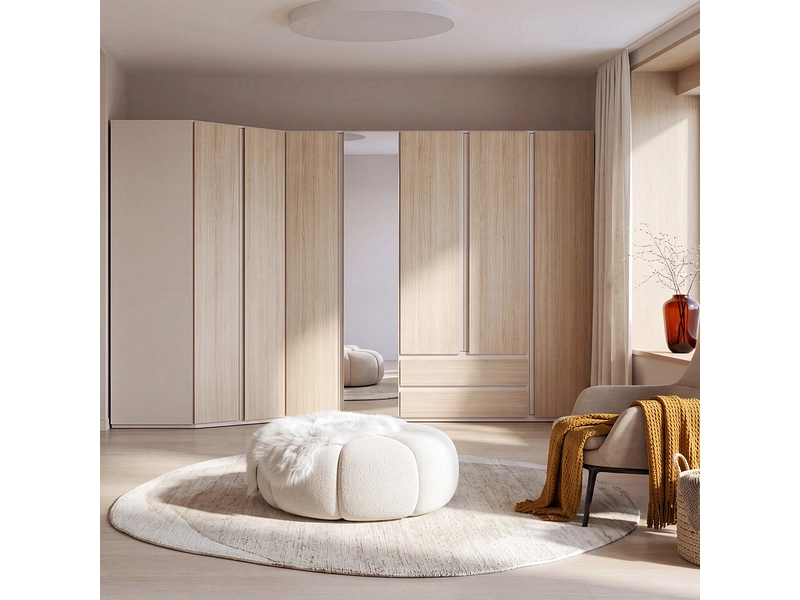 Armoire d'angle OSAKA chêne Armoire d'angle OSAKA chêne