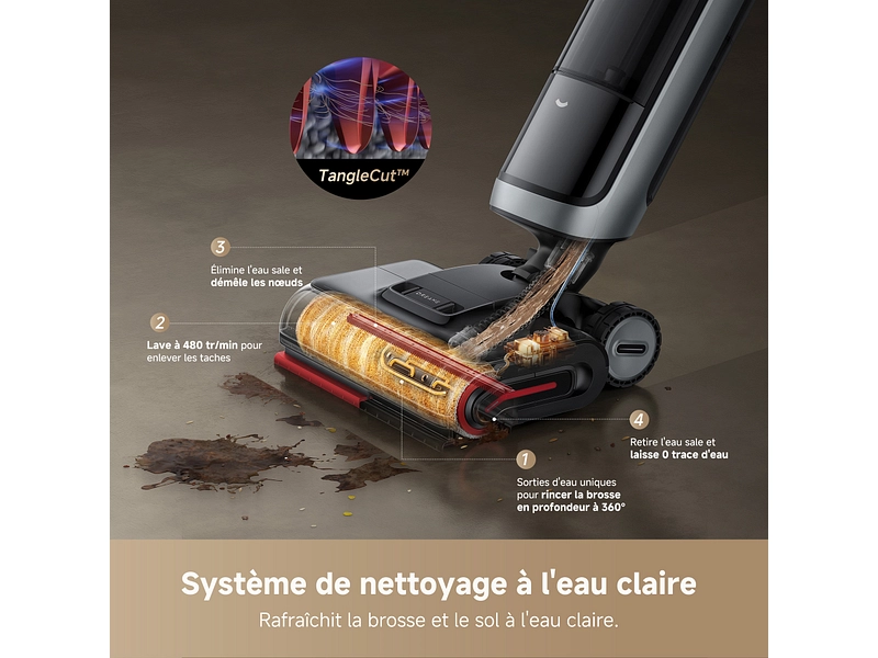 DREAME Aspirateur laveur