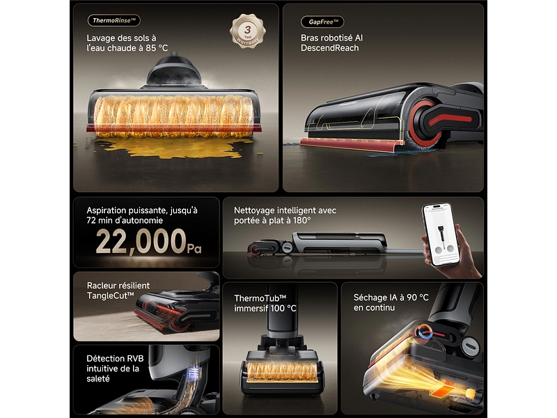 DREAME Aspirateur laveur