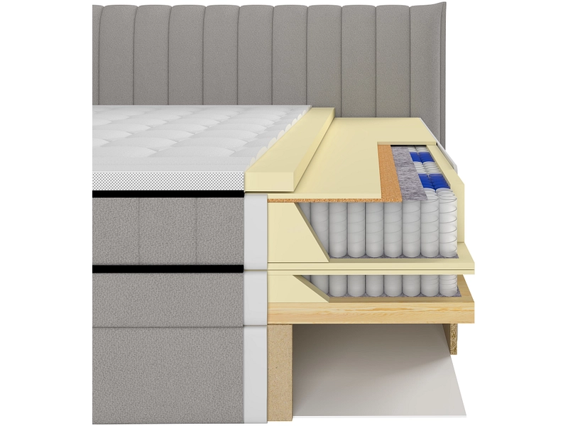 Boxspring CARMEN argent