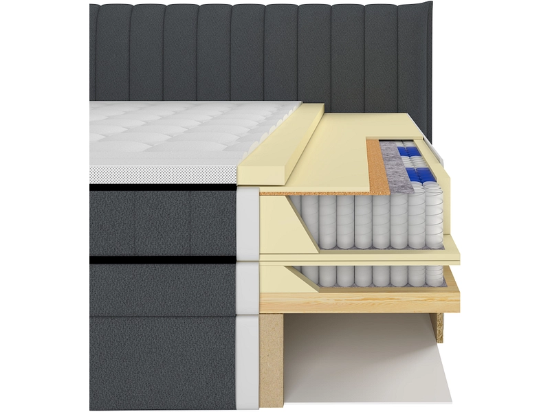 Boxspring CARMEN noir