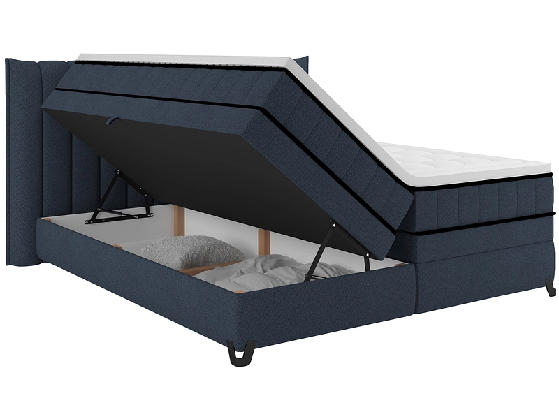 Boxspring CARMEN bleu nuit