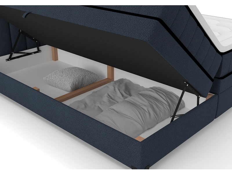 Boxspring CARMEN bleu nuit