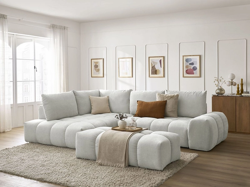 Ecksofa mit Hocker BOBOCHIC EVEREST