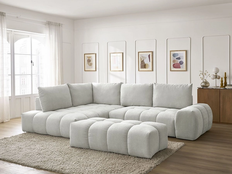 Ecksofa mit Hocker BOBOCHIC EVEREST