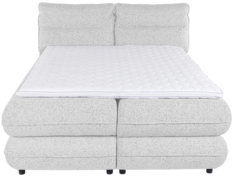 Boxspringbett NEBBIA hellgrau