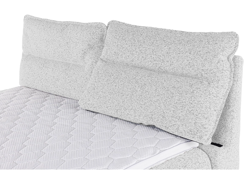 Boxspringbett NEBBIA hellgrau