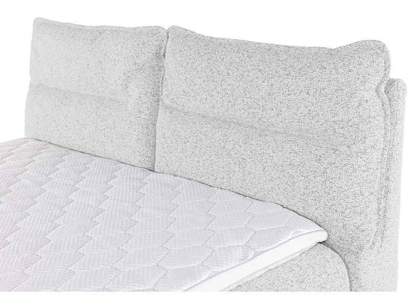 Boxspringbett NEBBIA hellgrau