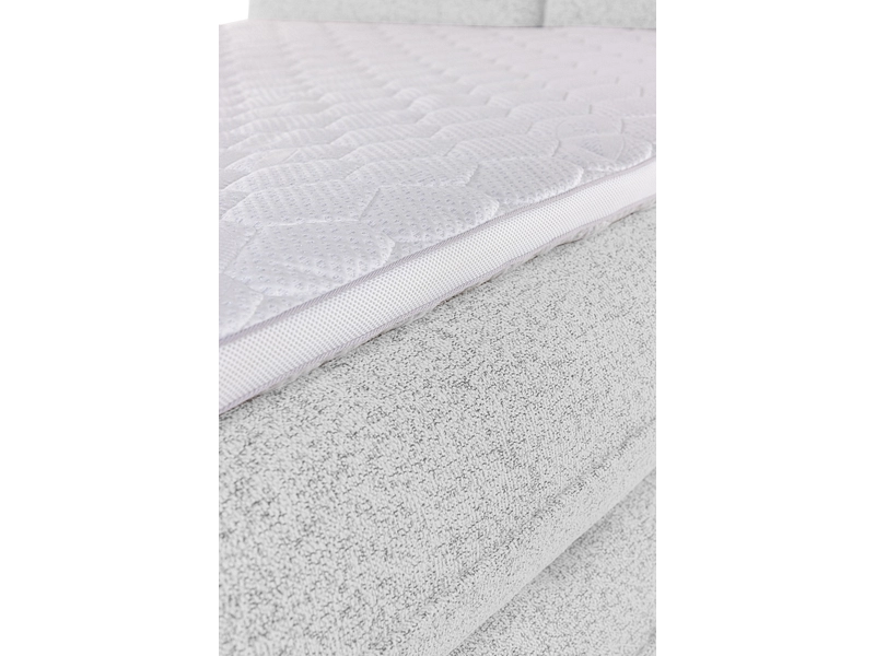 Boxspringbett NEBBIA hellgrau