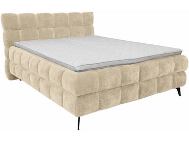 Boxspringbett BUBBLE dunkelbeige