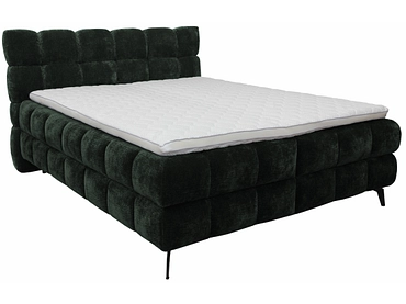 Boxspringbett BUBBLE olivgrün